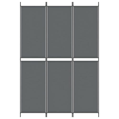 3-panels rumdeler 150x220 cm stof antracitgrå