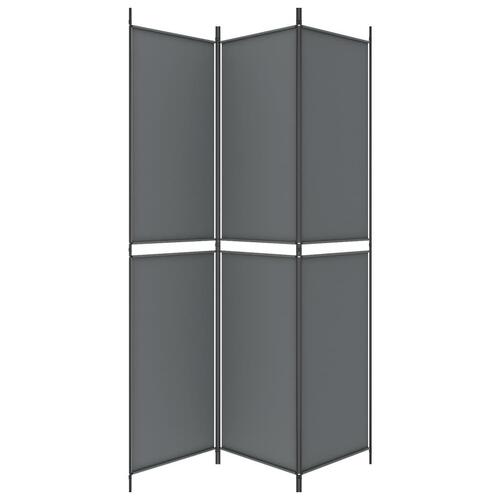 3-panels rumdeler 150x220 cm stof antracitgrå