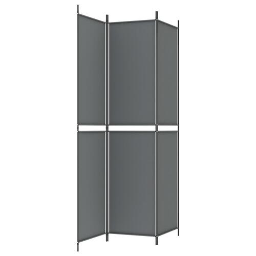 3-panels rumdeler 150x220 cm stof antracitgrå
