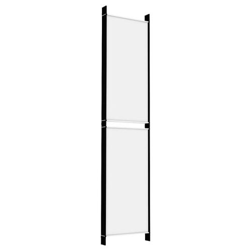 6-panels rumdeler 300x220 cm stof hvid