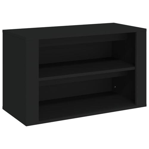 Skoreol 75x35x45 cm konstrueret træ sort