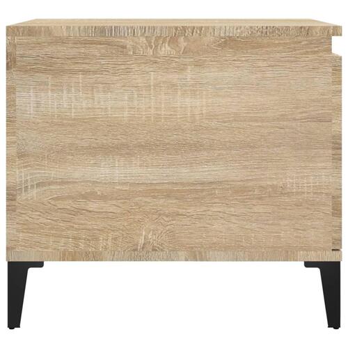 Sofabord 100x50x45 cm konstrueret træ sonoma-eg