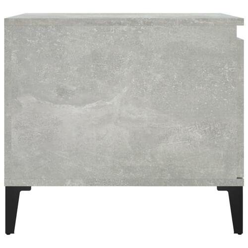Sofabord 100x50x45 cm konstrueret træ betongrå