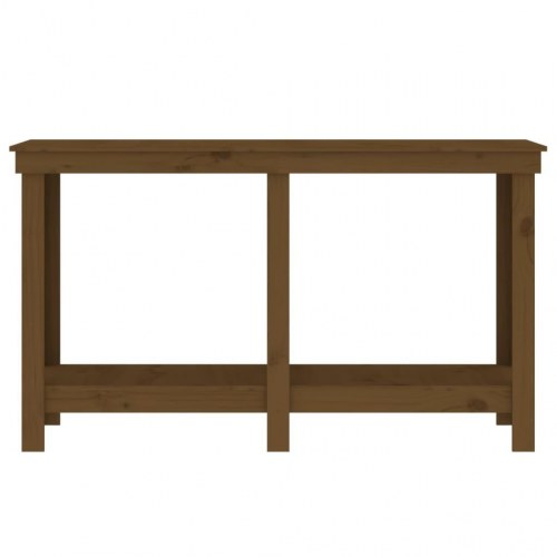 Arbejdsbord 140x50x80 cm massivt fyrretræ gyldenbrun
