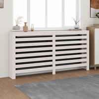 Radiatorskjuler 169x19x84 cm massivt fyrretræ hvid