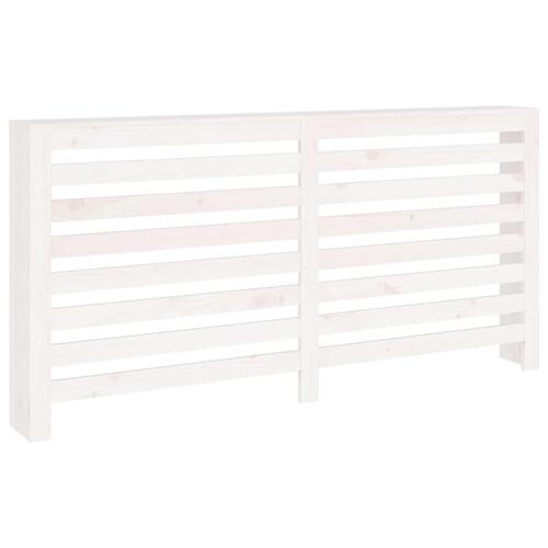 Radiatorskjuler 169x19x84 cm massivt fyrretræ hvid