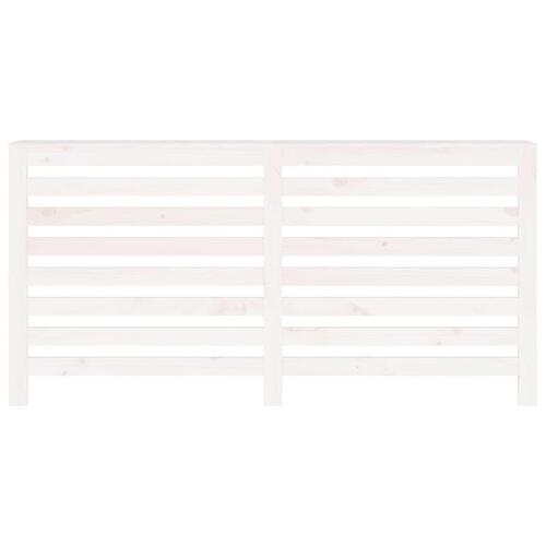 Radiatorskjuler 169x19x84 cm massivt fyrretræ hvid