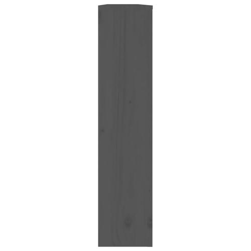 Radiatorskjuler 169x19x84 cm massivt fyrretræ grå