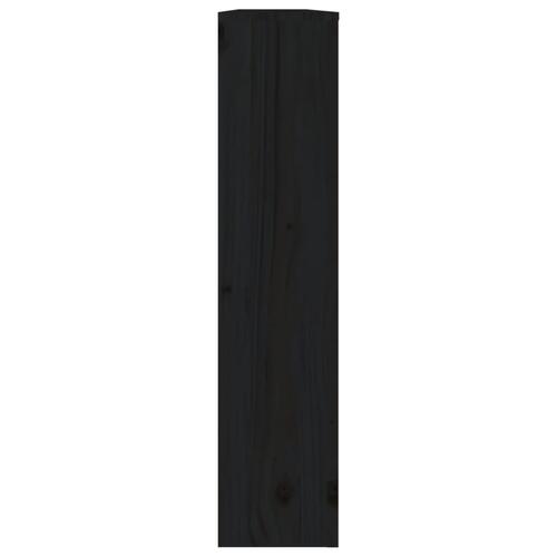 Radiatorskjuler 169x19x84 cm massivt fyrretræ sort
