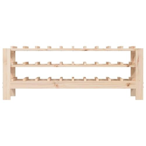 Vinreol 109,5x30x42 cm massivt fyrretræ