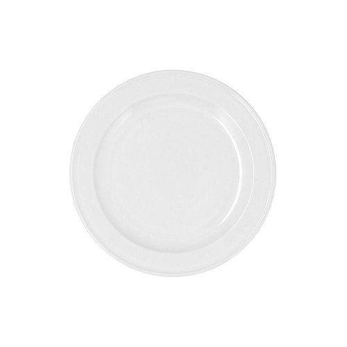 Bidasoa Glacial Ala Estrch desserttallerkener, hvid keramik 20 cm - 6 stk.