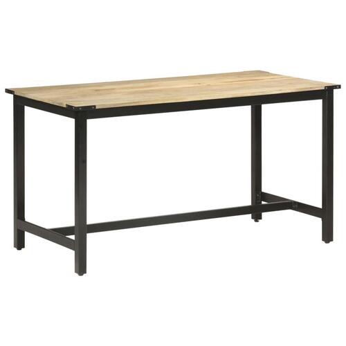 Spisebord 140x70x76 cm massivt ru mangotræ