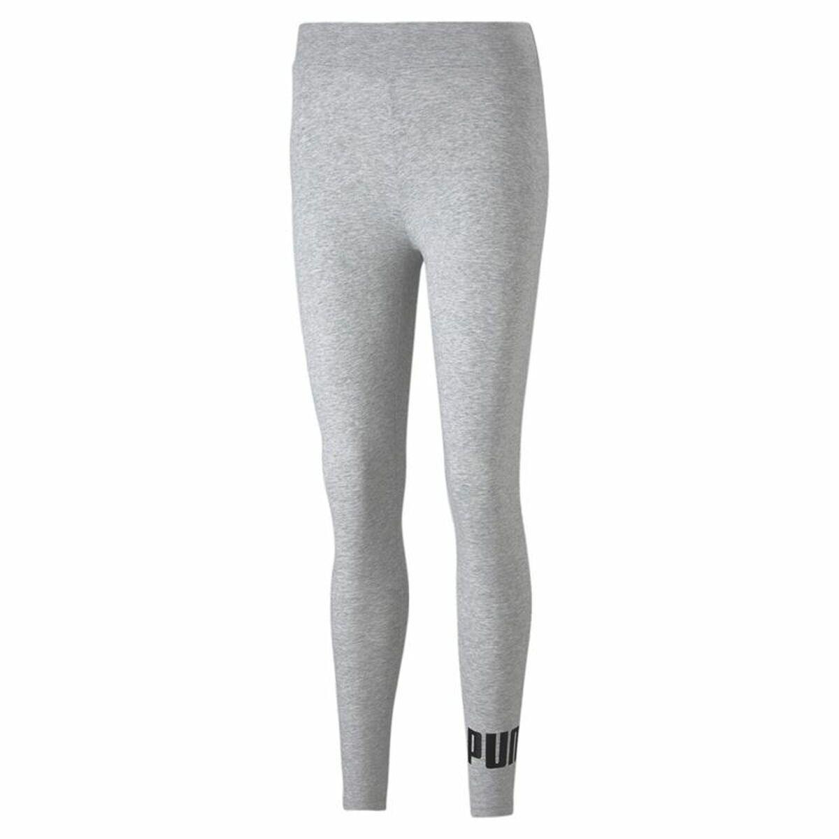 Sport leggings til kvinder Puma Essentials Logo Lysegrå S