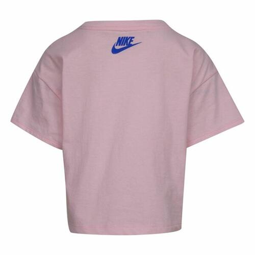 Børne Kortærmet T-shirt Nike Knit Girls Pink 7 år