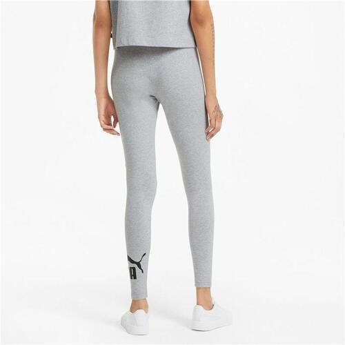 Sport leggings til kvinder Puma Essentials Logo Lysegrå XS