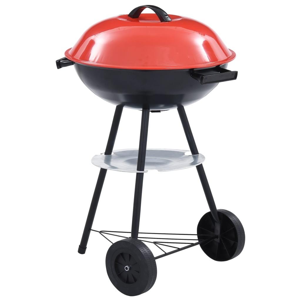 Transportabel kulgrill med hjul XXL 44 cm