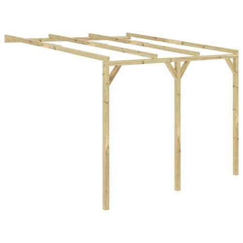 Vægmonteret pergola 3x3x2,1 m træ