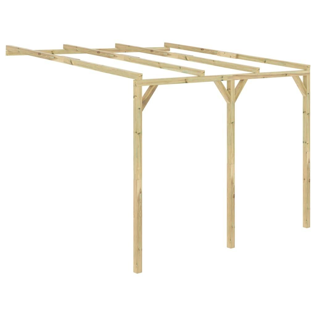 Vægmonteret pergola 3x3x2,1 m træ