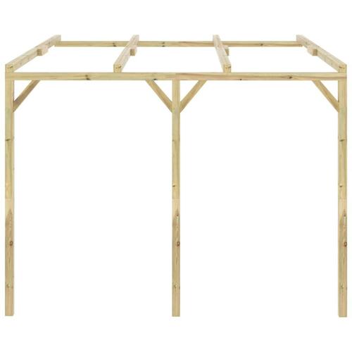 Vægmonteret pergola 3x3x2,1 m træ