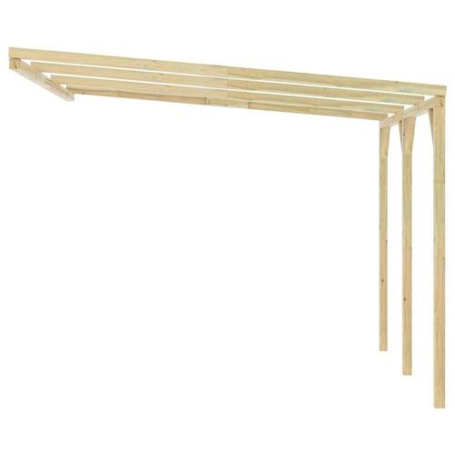 Vægmonteret pergola 3x3x2,1 m træ
