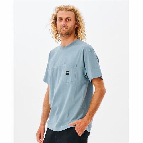 Kortærmet T-shirt til Mænd Rip Curl Pocket Quality Surf Blå M