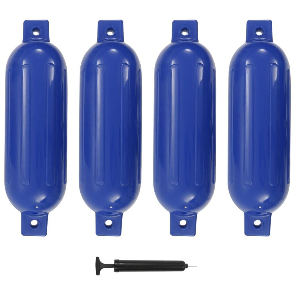 Fendere til båd 4 stk. 51x14 cm PVC blå