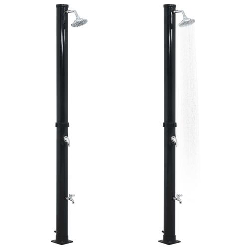 Soldrevet bruser 220 cm 20 l sort