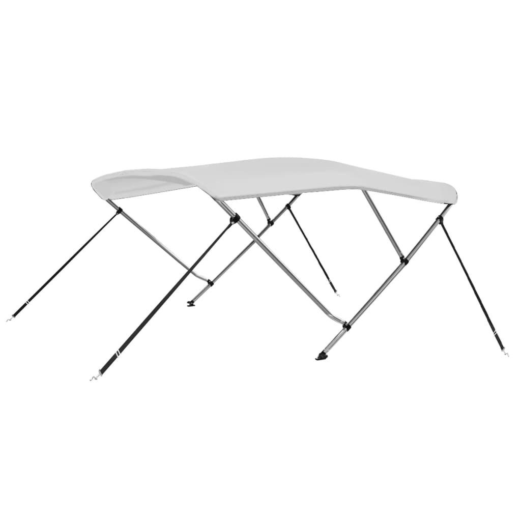 Biminitop med 3 buer 183x140x137 cm hvid