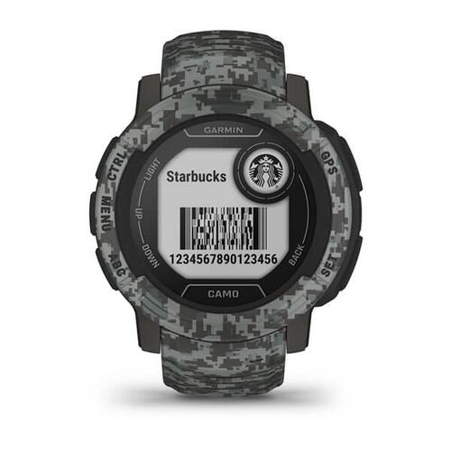 Smartwatch GARMIN Instinct 2 Camo Edition Mørkegrå 0,9" Sort Grafit