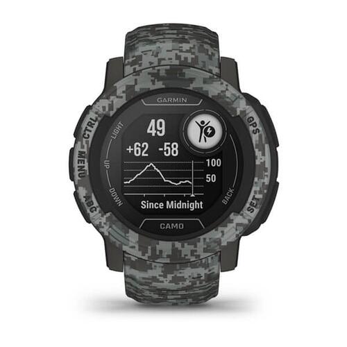 Smartwatch GARMIN Instinct 2 Camo Edition Mørkegrå 0,9" Sort Grafit