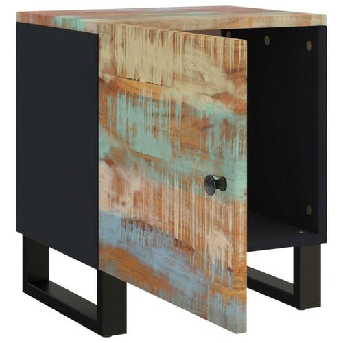 Sengeborde 2 stk. 40x33x46 cm massivt genbrugstræ