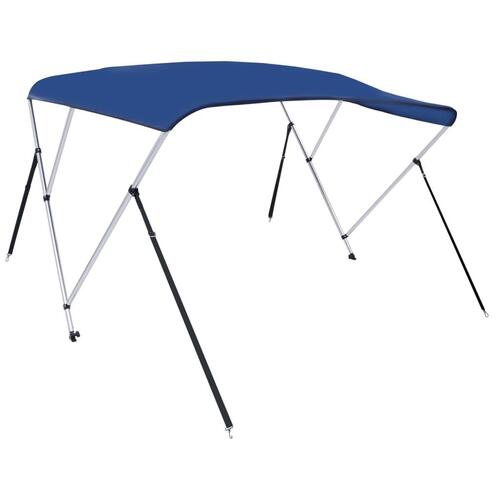 Biminitop med 3 buer 183x140x137 cm blå