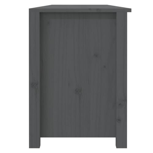 Skobænk 160x36,5x50 cm massivt fyrretræ grå