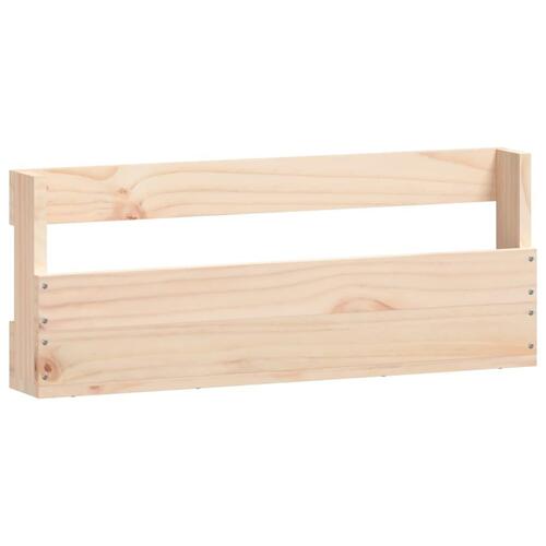 Væghængte skohylder 2 stk. 59x9x23 cm massivt fyrretræ
