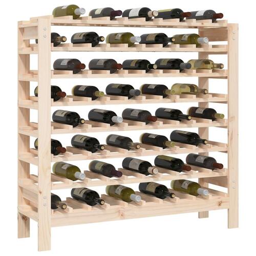 Vinreol 109,5x30x107,5 cm massivt fyrretræ
