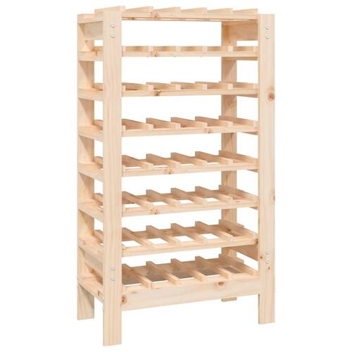 Vinreol 61,5x30x107,5 cm massivt fyrretræ
