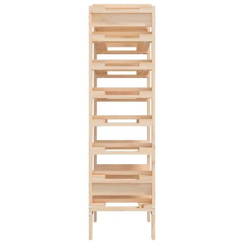 Vinreol 61,5x30x107,5 cm massivt fyrretræ