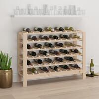 Vinreol 109,5x30x82 cm massivt fyrretræ