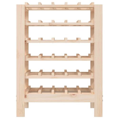 Vinreol 61,5x30x82 cm massivt fyrretræ