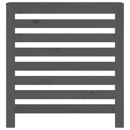 Radiatorskjuler 79,5x19x84 cm massivt fyrretræ grå