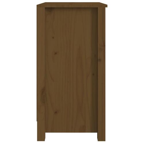 Bogreol 50x35x68 cm massivt fyrretræ gyldenbrun