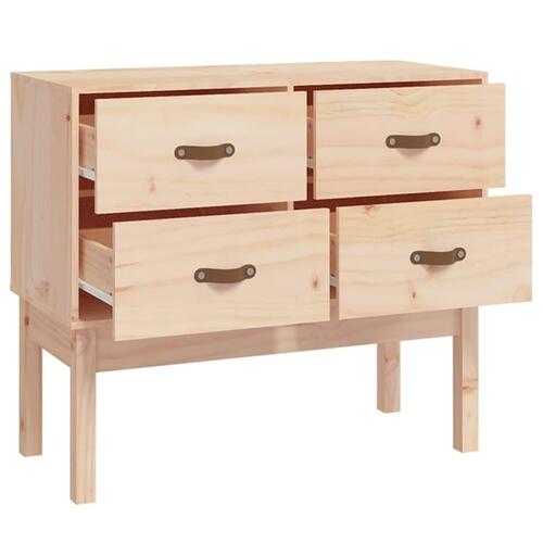 Konsolskab 90x40x78 cm massivt fyrretræ
