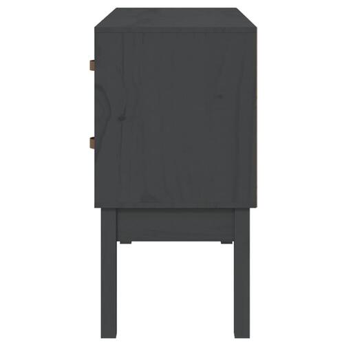 Konsolskab 90x40x78 cm massivt fyrretræ grå