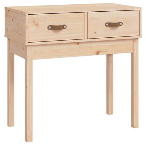Konsolbord 76,5x40x75 cm massivt fyrretræ