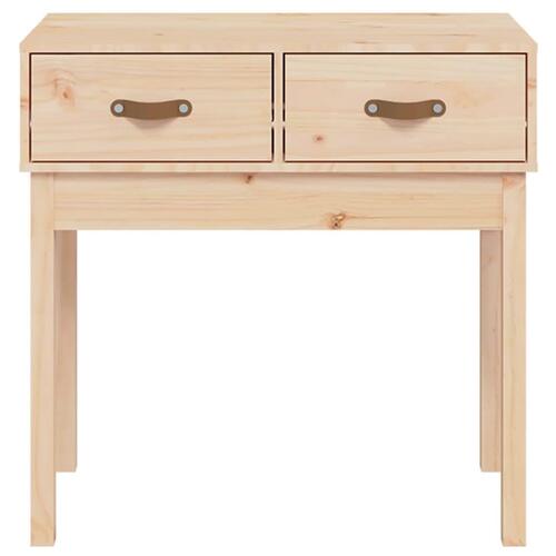 Konsolbord 76,5x40x75 cm massivt fyrretræ