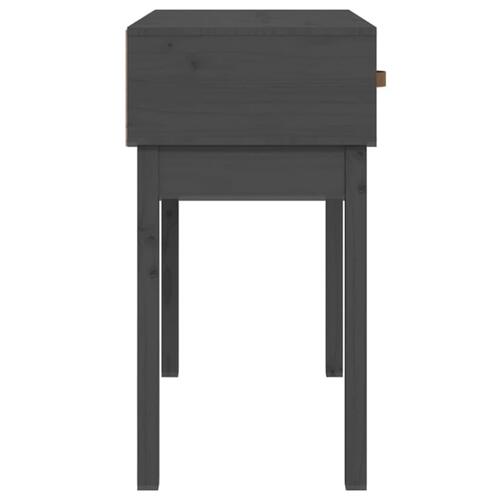 Konsolbord 76,5x40x75 cm massivt fyrretræ grå