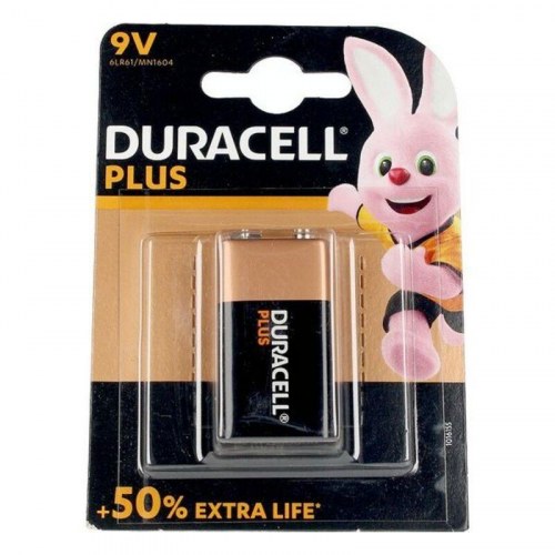 Batteri 9V DURACELL Plus Power 6LR61/MN1604