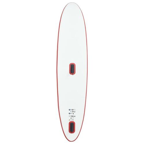Oppusteligt paddleboard med sejl rød og hvid