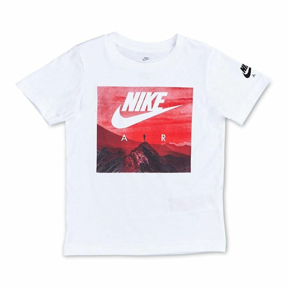 Børne Kortærmet T-shirt Nike Air View Hvid 5 år