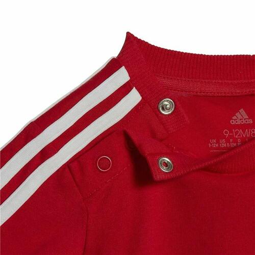 Sportstøj til Baby Adidas Three Stripes Rød 9-12 månder